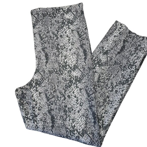 Soft Works Women Snake Print Pull on Skinny Pant SZ 14 Stretch Comfort Bussines - Picture 7 of 11